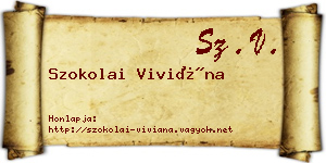 Szokolai Viviána névjegykártya